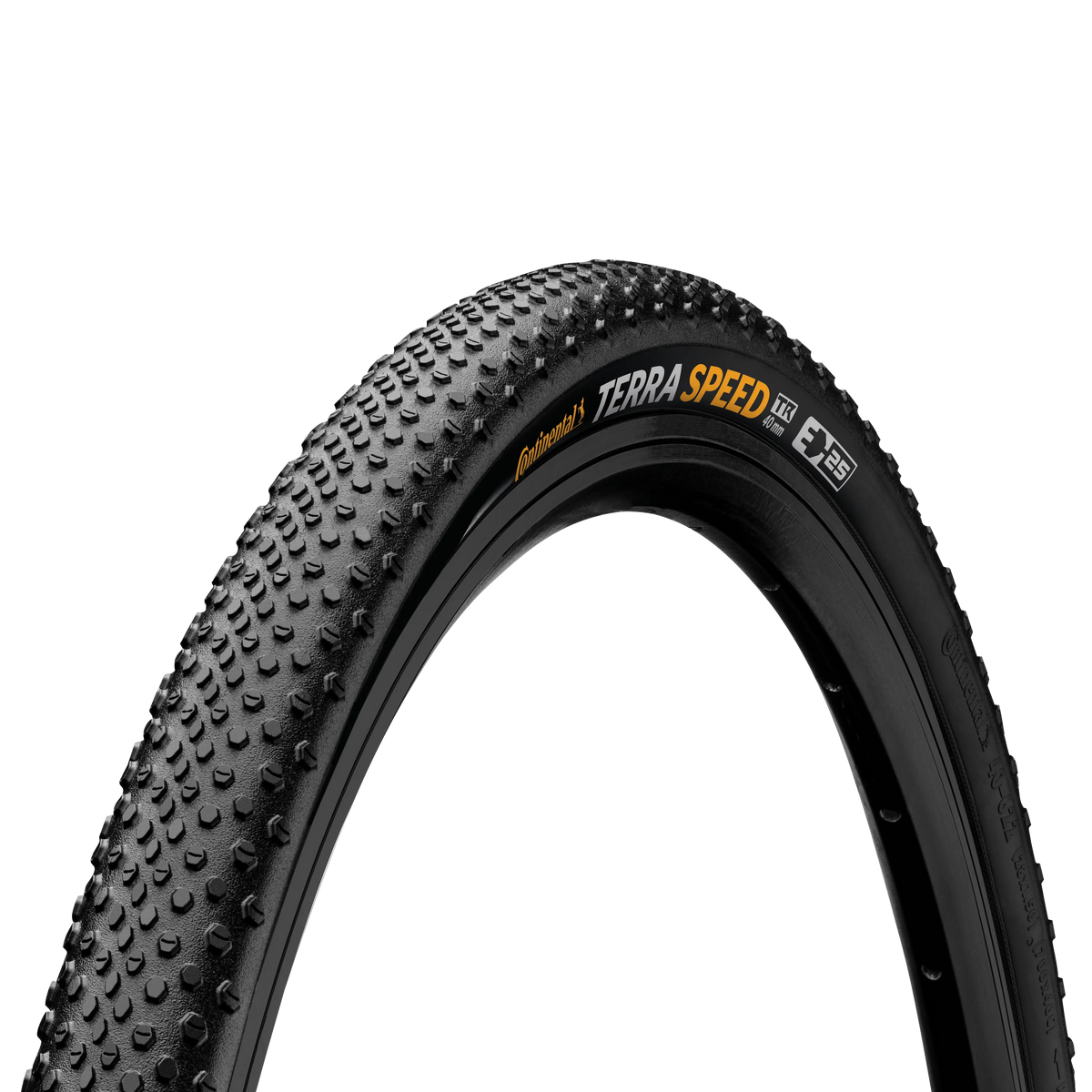 Continental Terra Speed Tire - 700 x 45, Tubeless, Folding, Black SL, BlackChili, ProTection, E25 Tires and Tubes - Gravel Continental
