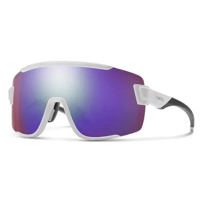 Smith Wildcat Sunglasses Eyewear - Sunglasses Smith Optics White ChromaPop Violet Mirror