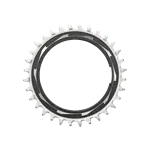 SRAM Chain Ring T-TYPE 32T Powermeter Threaded 0mm Offset Eagle Black/Silver XXSL D1 Cycling Parts - Chainring SRAM