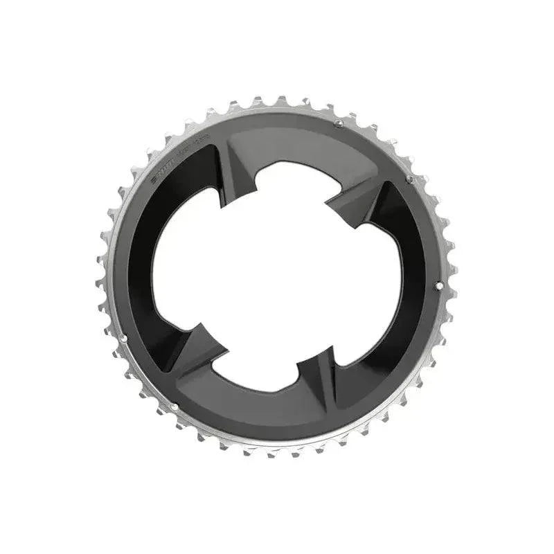 SRAM CHAIN RING ROAD 46T 107BCD 2X12 FORCE POLAR GREY WITH COVER PLATE Cycling Parts - Chainring SRAM