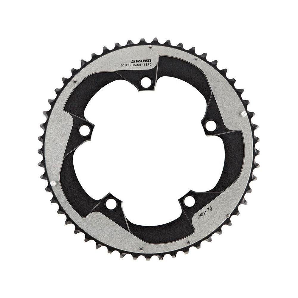 SRAM Red Yaw 53T 10-Speed Hidden Bolt Chainring, Use with 39T Cycling Parts - Chainring SRAM