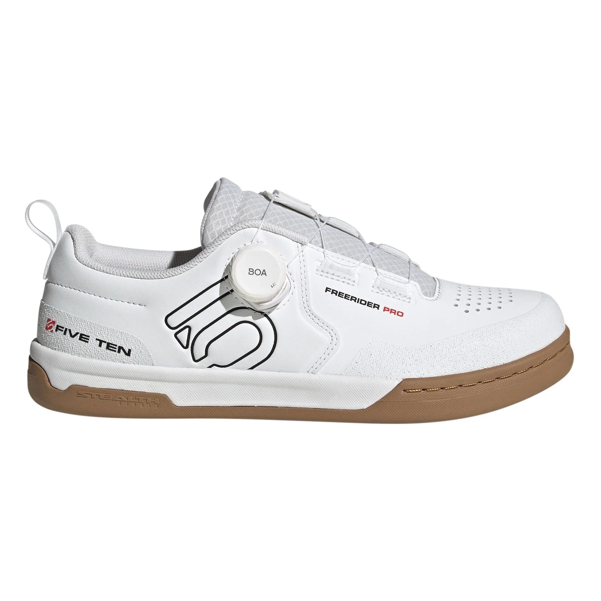 Five Ten Freerider Pro Boa Cycling Shoes - Mountain Shoes - Mens Mountain Shoes Five Ten 13 Cloud White / Core Black / Red