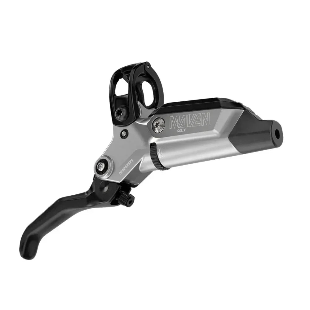 SRAM Maven Ultimate Stealth Disc Brake and Lever - Front, Post Mount, 4-Piston, Aluminum Lever, Titanium Hardware, Black/Silver, A1 Cycling Parts - Brake - Disc Brake SRAM
