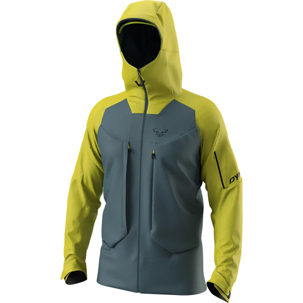 Dynafit M Tigard 3L Stretch Jacket Winter Apparel - Winter Apparel Mens Hardshell Top Dynafit XSmall Golden Lime