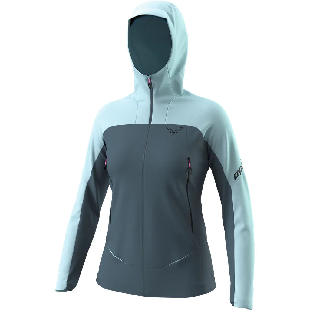 Dynafit W Ridge Dynastretch Jacket Winter Apparel - Winter Apparel Womens Softshell Top Dynafit Large Cloud Blue