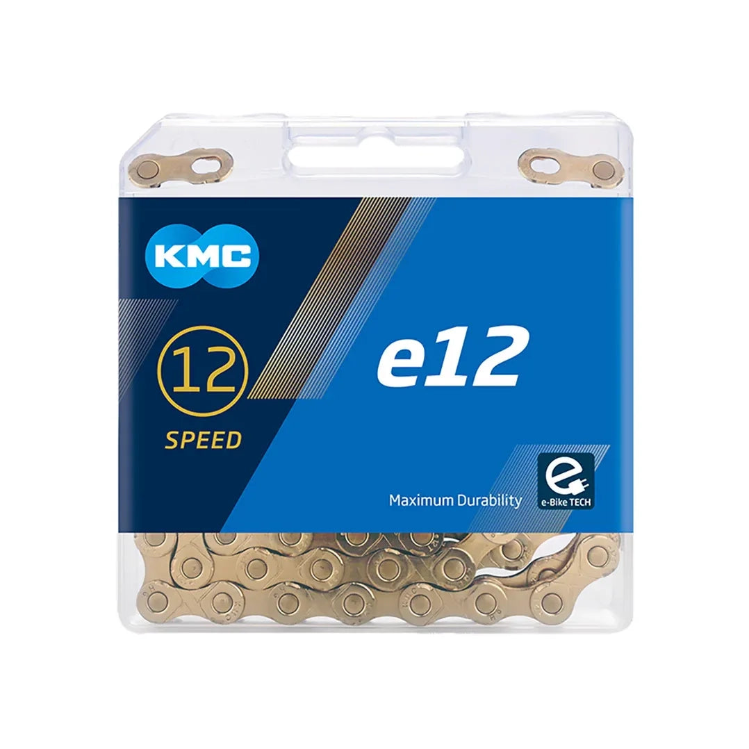 KMC e12 Chain - 12-Speed, 136 Links, Ti Gold Cycling Parts - Chain KMC