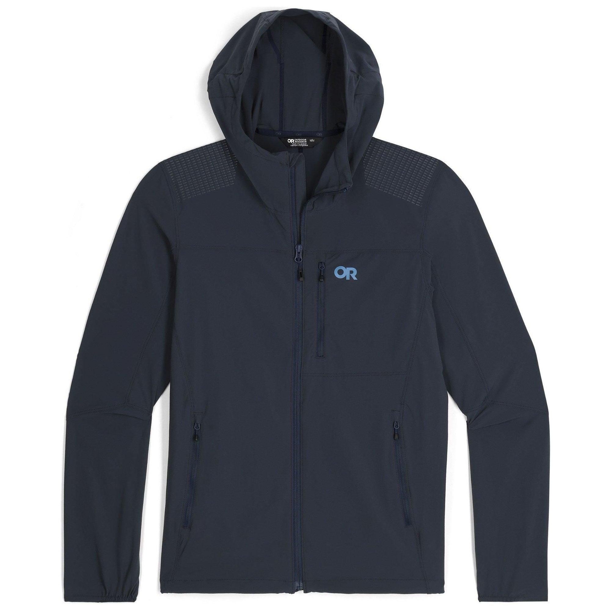 Outdoor Research M Ferrosi DuraPrint Hoodie Winter Apparel - Winter Apparel Mens Softshell Top Outdoor Research Medium Dark Navy