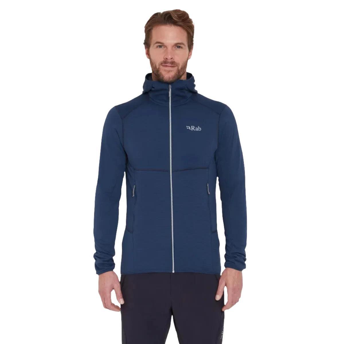 Rab M Evolute Hoody Winter Apparel - Winter Apparel Mens Mid Layer Top Rab Small Tempest Blue