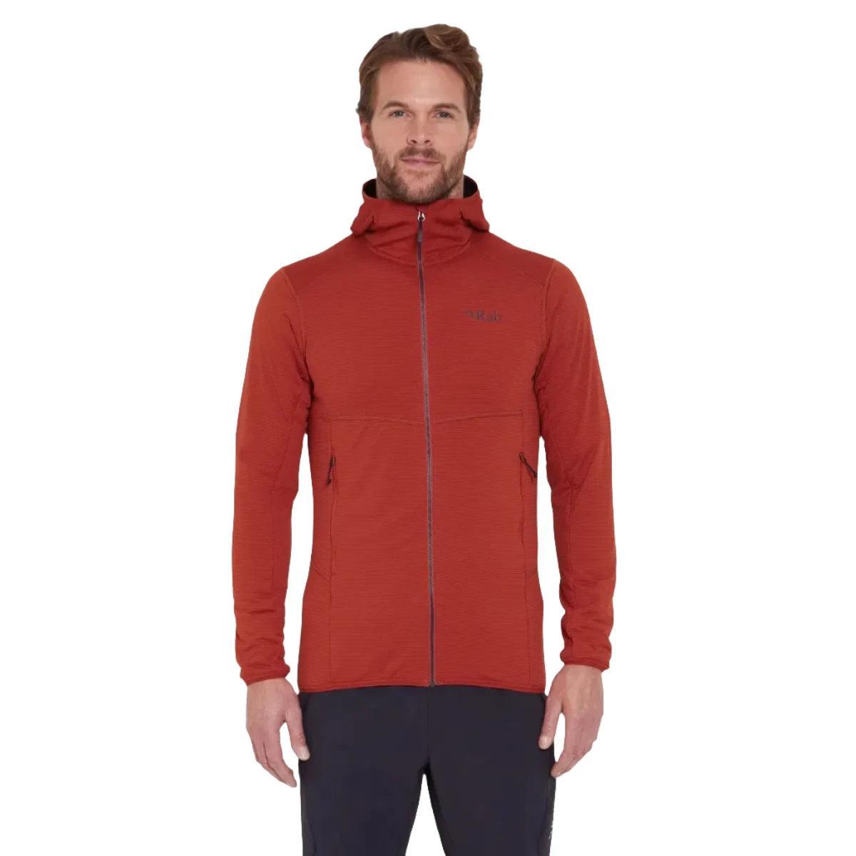 Rab M Evolute Hoody Winter Apparel - Winter Apparel Mens Mid Layer Top Rab Small Tuscan Red