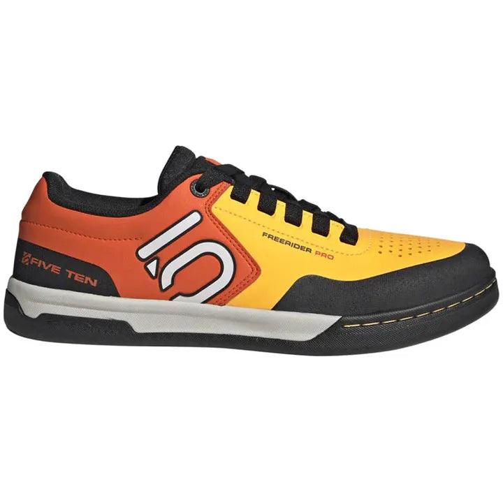 Five Ten Freerider Pro Flat Shoe Cycling Shoes - Mountain Shoes - Mens Mountain Shoes Five Ten 11 Solar Gold/FTWR Whire/Impact Orange