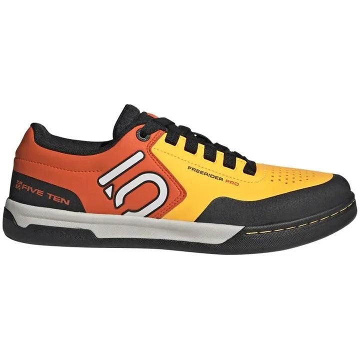 Five Ten Freerider Pro Flat Shoe Cycling Shoes - Mountain Shoes - Mens Mountain Shoes Five Ten 11 Solar Gold/FTWR Whire/Impact Orange