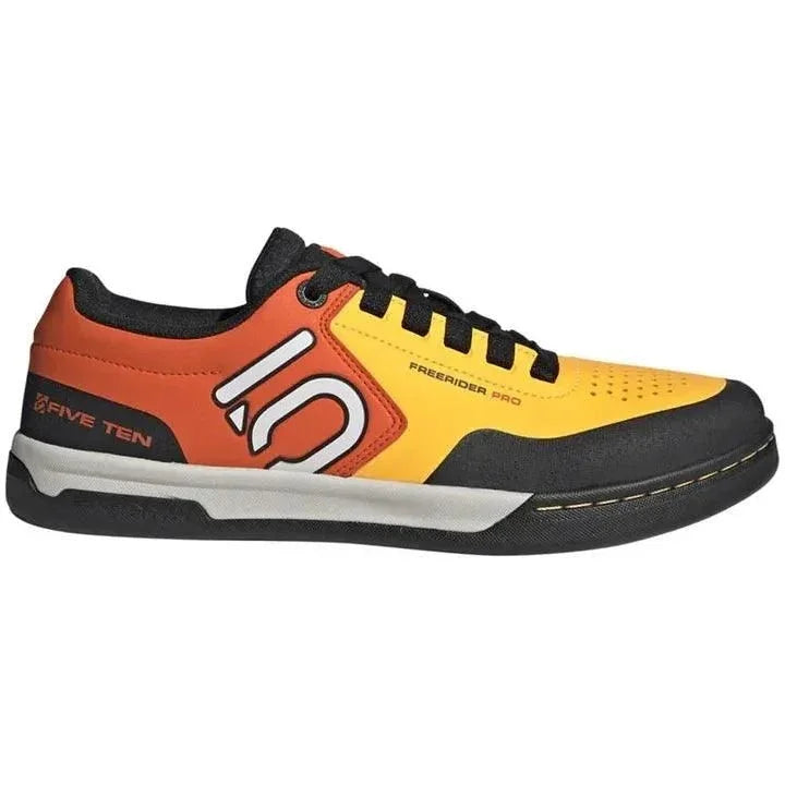 Five Ten Freerider Pro Flat Shoe Cycling Shoes - Mountain Shoes - Mens Mountain Shoes Five Ten 11 Solar Gold/FTWR Whire/Impact Orange