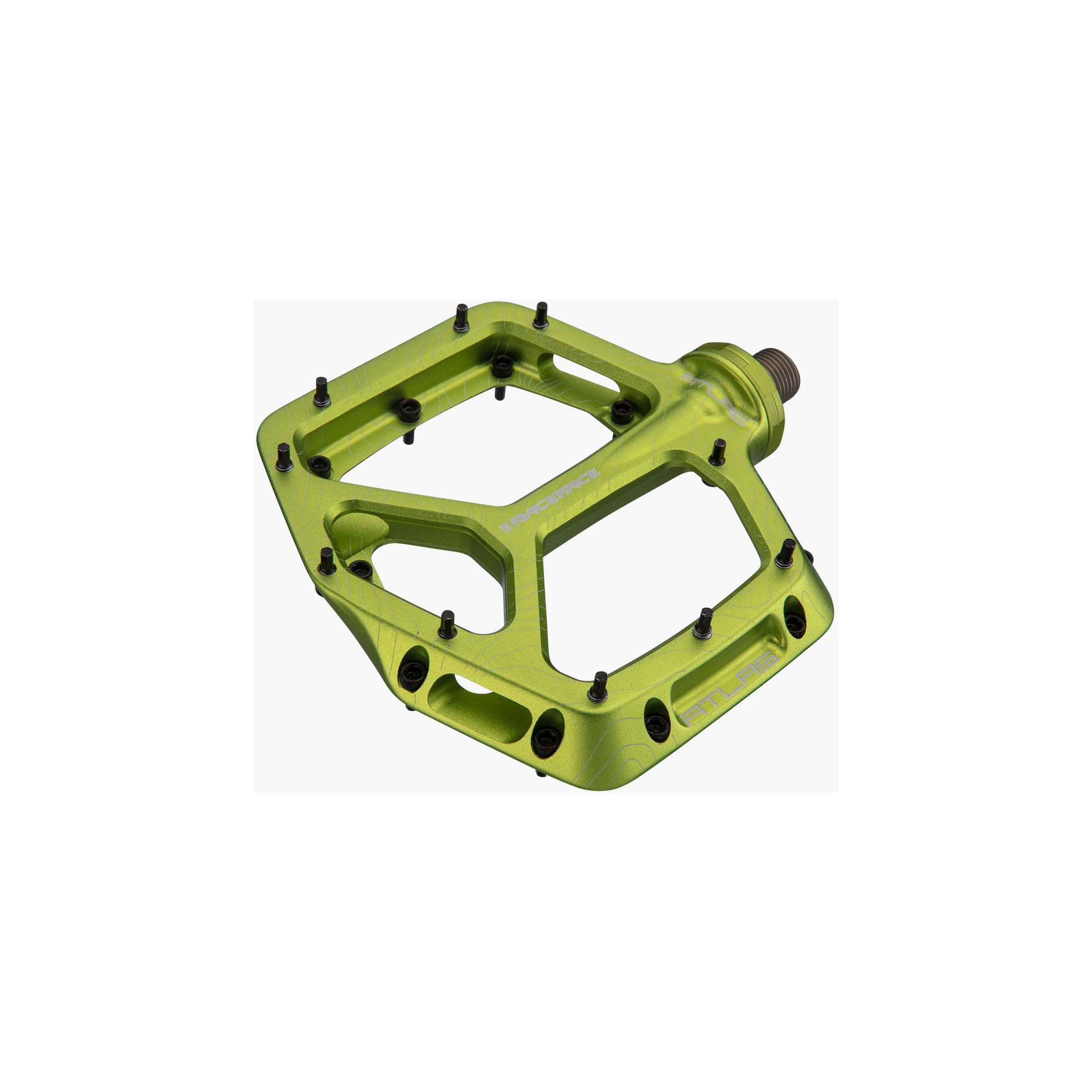 RaceFace Atlas Platform Pedals 9/16 Cycling Parts - Pedal - Mountain Flat Pedal RaceFace Green