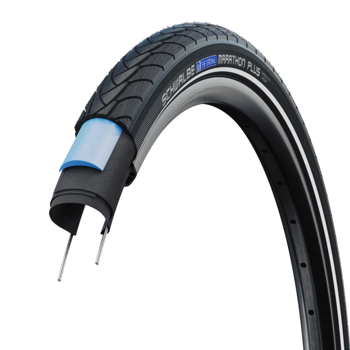 Schwalbe Marathon Plus Tire - 26 x 1.75, Clincher, Wire, Black/Reflective, Performance Line Tires and Tubes - Mountain Tires - 26" Schwalbe