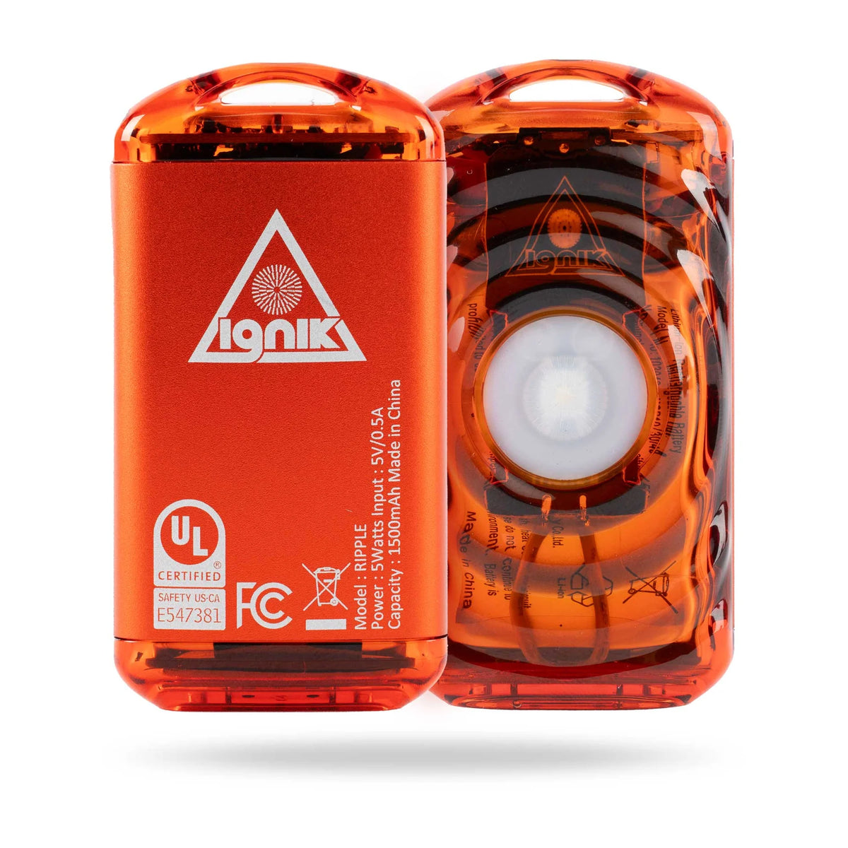 Ignik Ripple Rechargeable Hand Warmers Winter Accessories - Hand-Toe Warmers Ignik 2-Pack Lava Orange