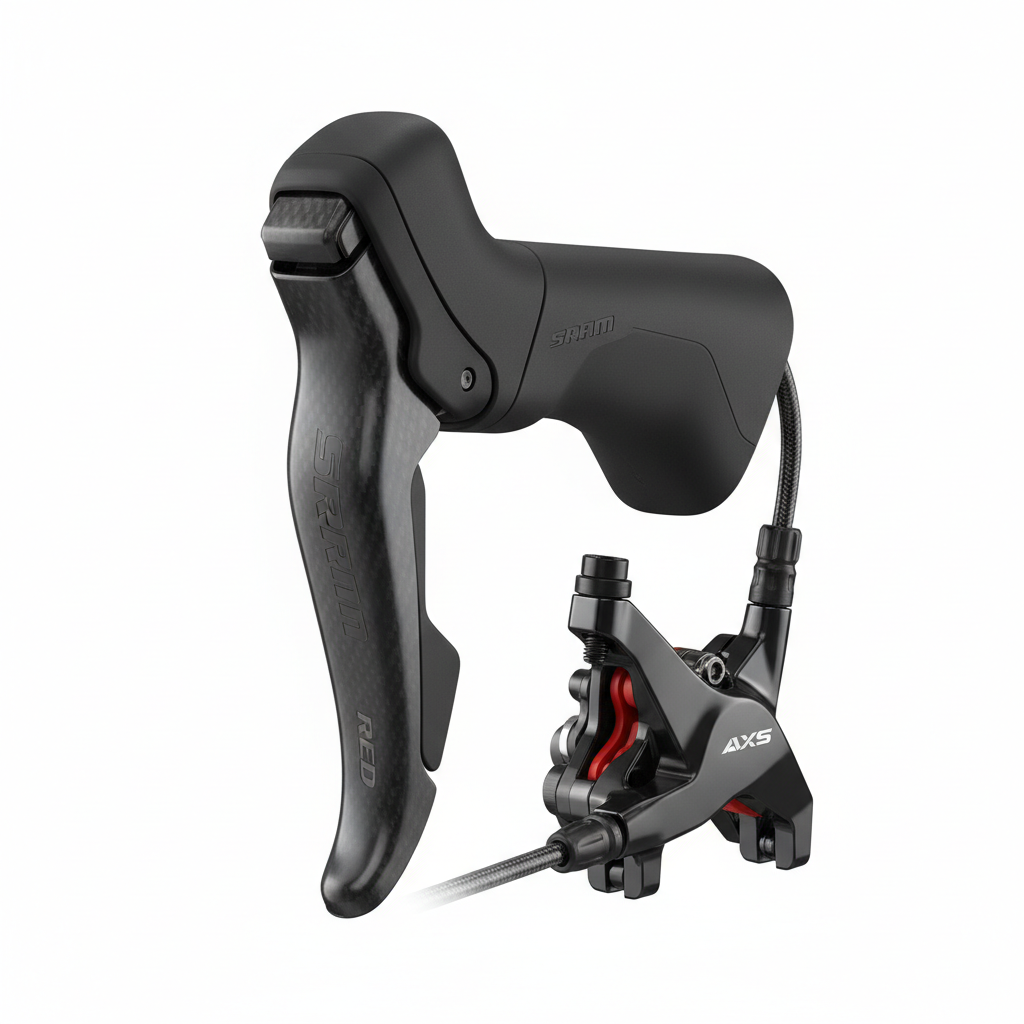 SRAM Shift/Hydraulic Disc Brake Red eTap AXS D1 connected Front Brake/Left Shift 950mm (Rotor & Bracket sold separately) Cycling Parts - Shifter SRAM