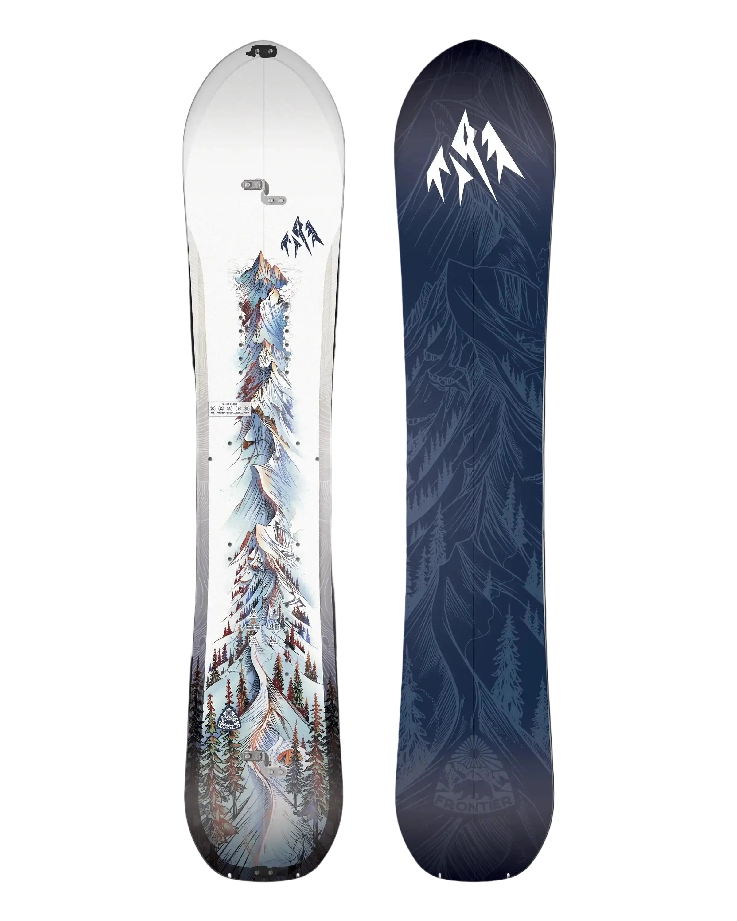 Jones Men's Frontier 2.0 Splitboard — topsheet and base