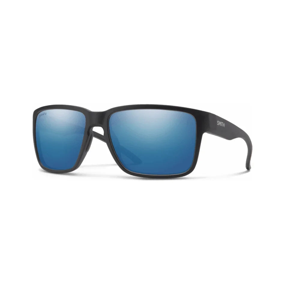Smith Emerge Sunglasses Eyewear - Sunglasses Smith Optics Matte Black || ChromaPop Polarized Blue Mirror