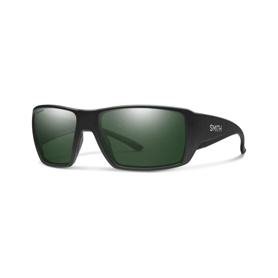 Smith Guide's Choice XL Sunglasses Eyewear - Sunglasses Smith Optics Matte Black || ChromaPop Polarized Gray Green