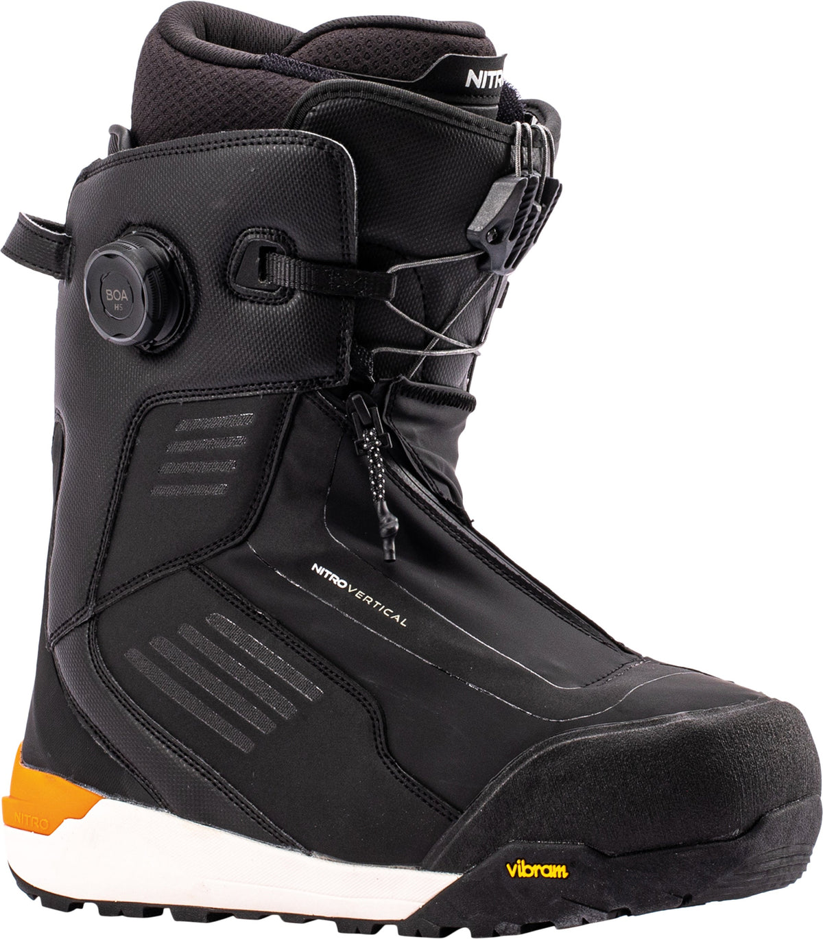 Nitro Vertical TLS+ Splitboard Boots, Black — lateral view