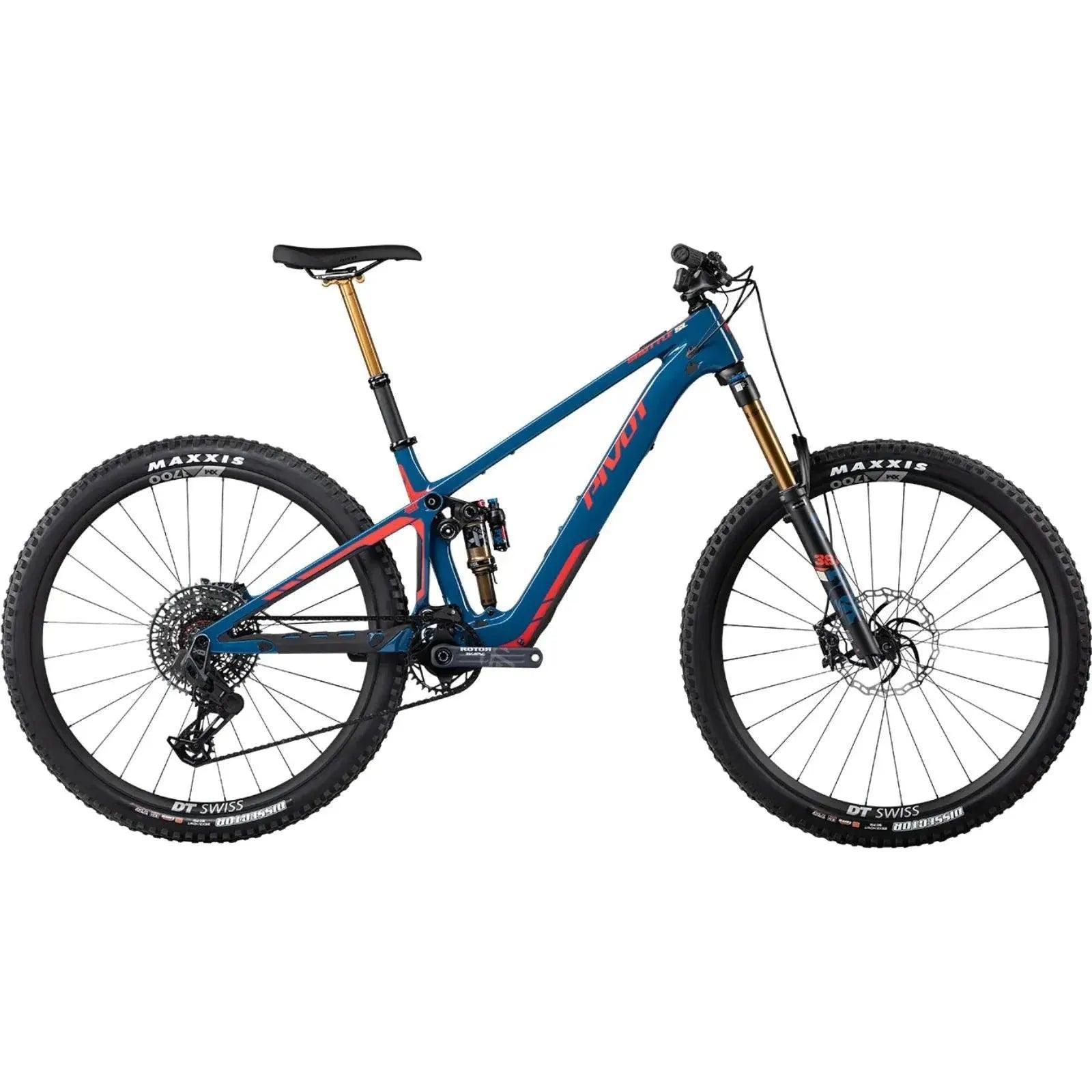 Pivot 23 Shuttle SL Pro X0 AXS w/Alloy Wheels Bicycle - E-Bikes - Mountain - Full Suspension Pivot Cycles Large Blue Denim