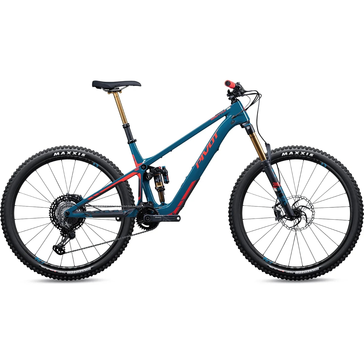 Pivot Shuttle SL Team XTR w/Carbon Wheels Bicycle - E-Bikes - Mountain - Full Suspension Pivot Cycles Large Blue Denim