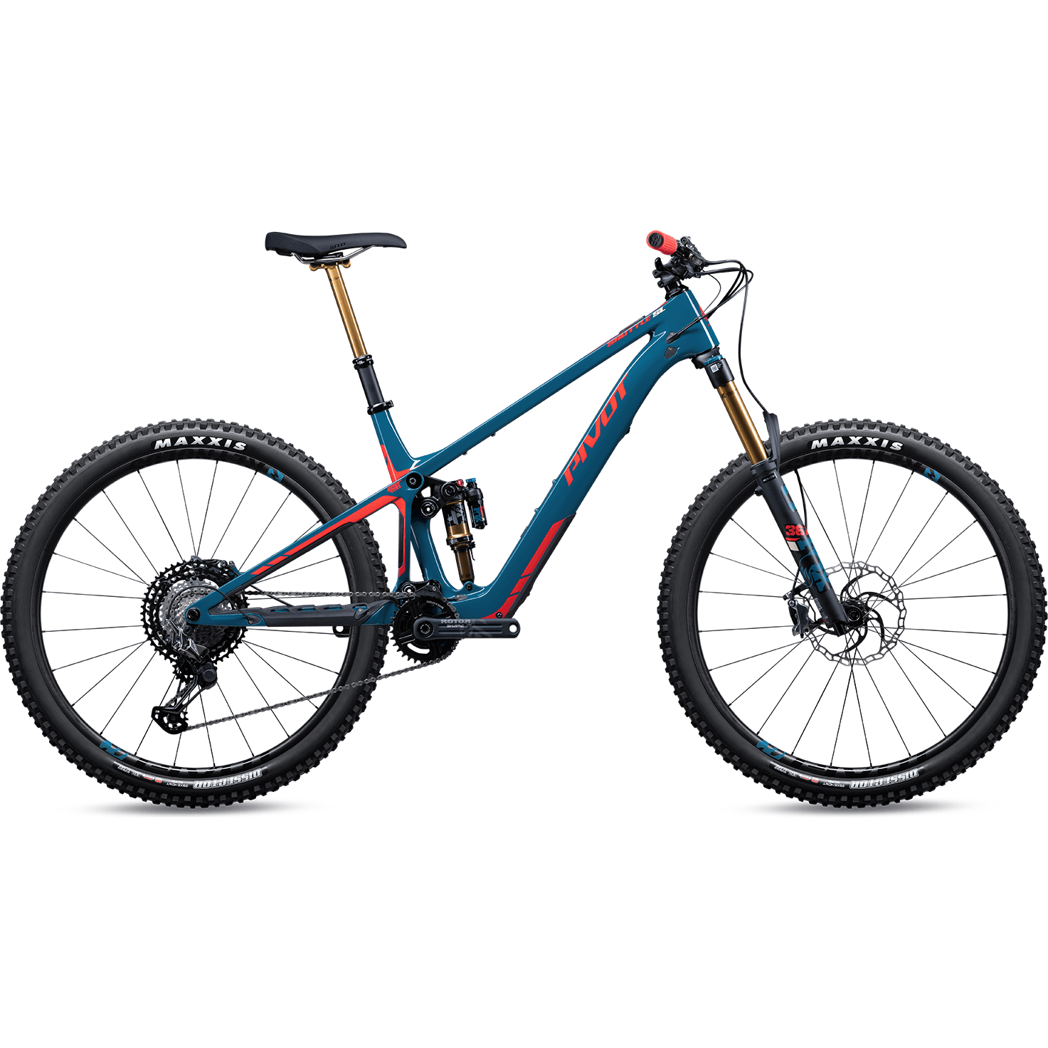 Pivot Shuttle SL Team XTR w/Carbon Wheels Bicycle - E-Bikes - Mountain - Full Suspension Pivot Cycles Large Blue Denim