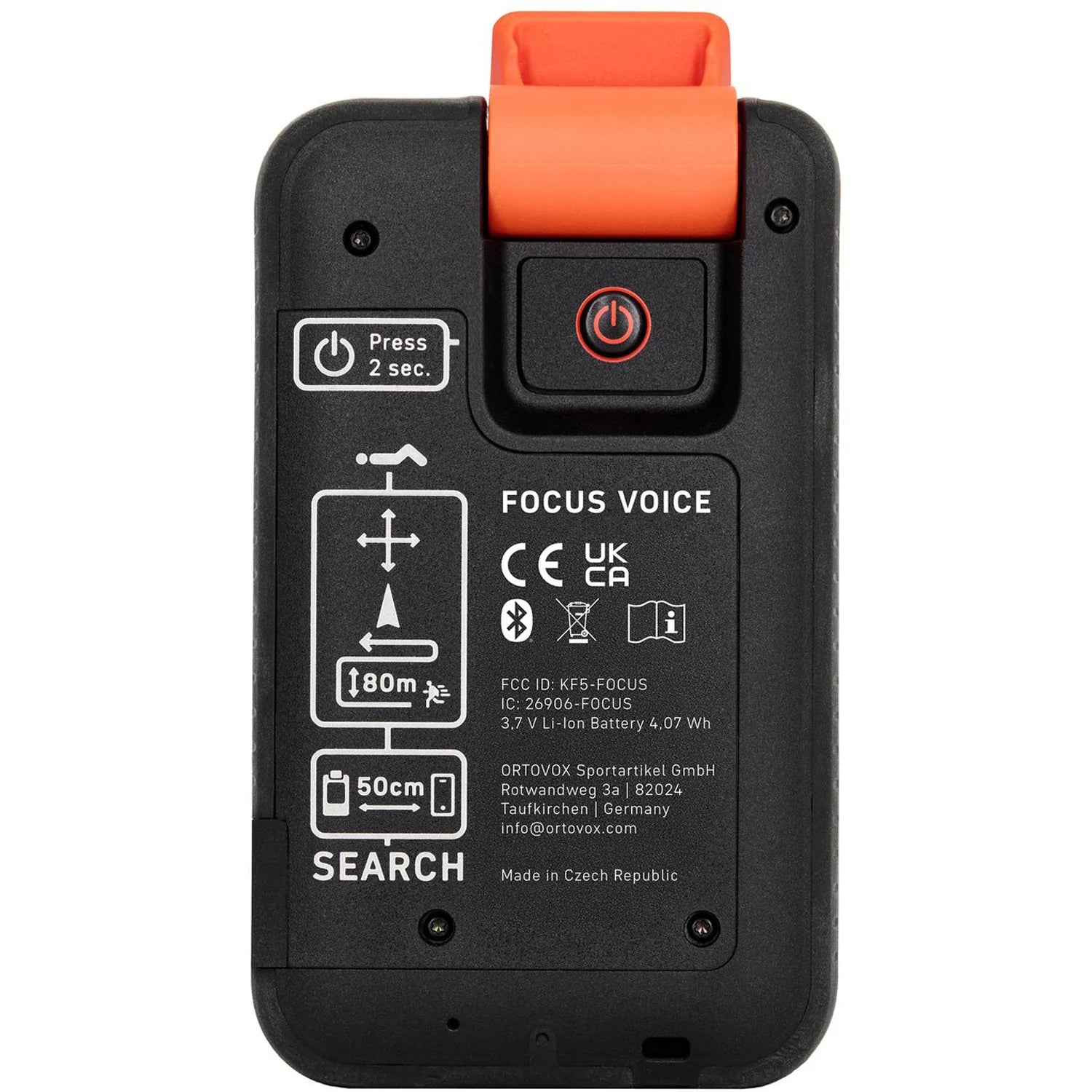 Ortovox Focus Voice Beacon Avalanche Gear - Beacon Ortovox