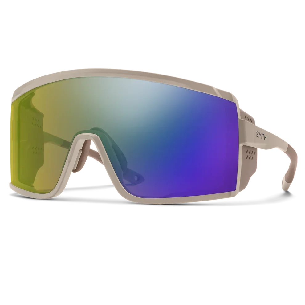 Smith Pursuit Glacier Sunglasses Eyewear - Sunglasses Smith Optics Matte Summit | ChromaPop Glacier Photochromic Yellow Violet Mirror