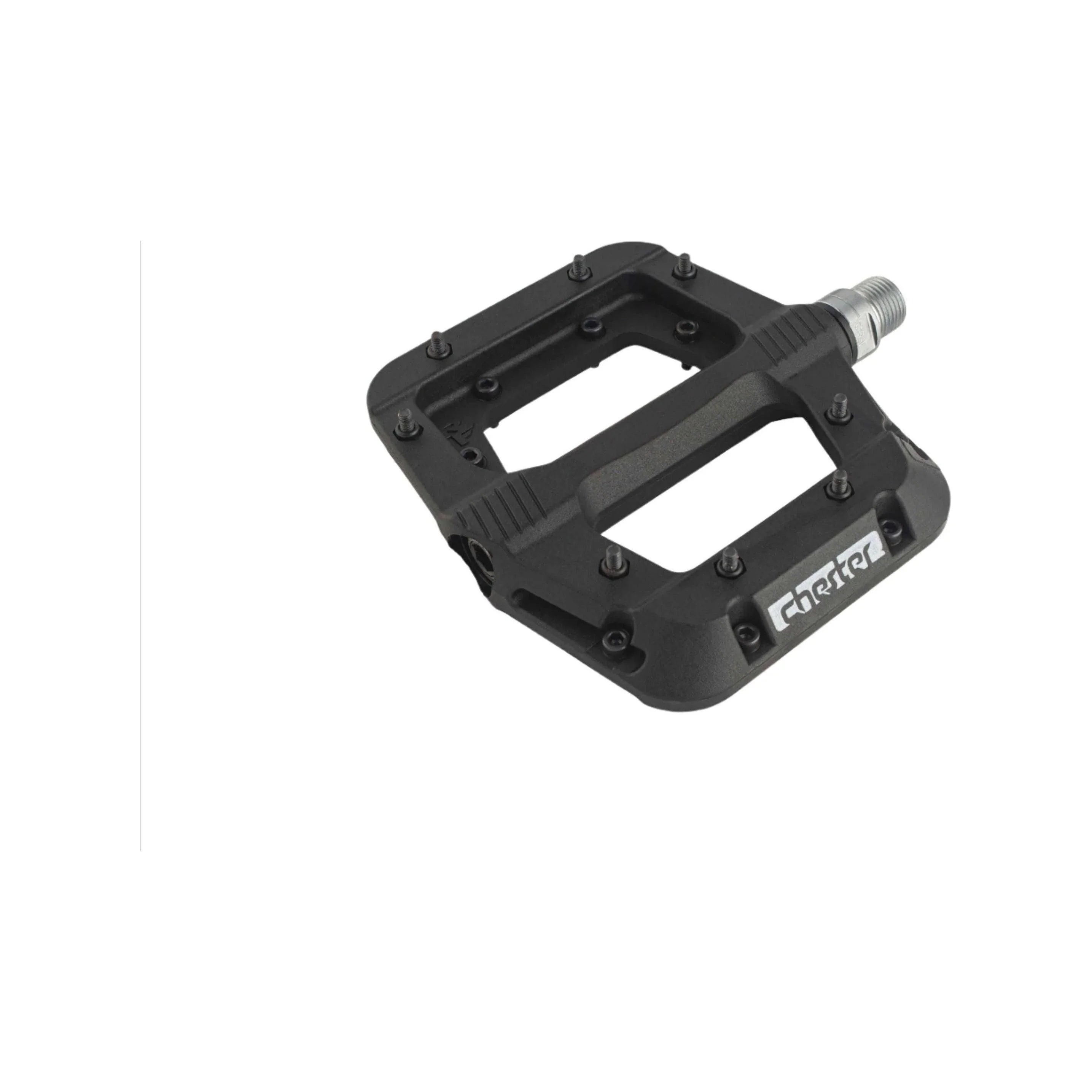 RaceFace Chester Composite Pedals - Replaceable Pins Cycling Parts - Pedal - Mountain Flat Pedal RaceFace 9/16" Black