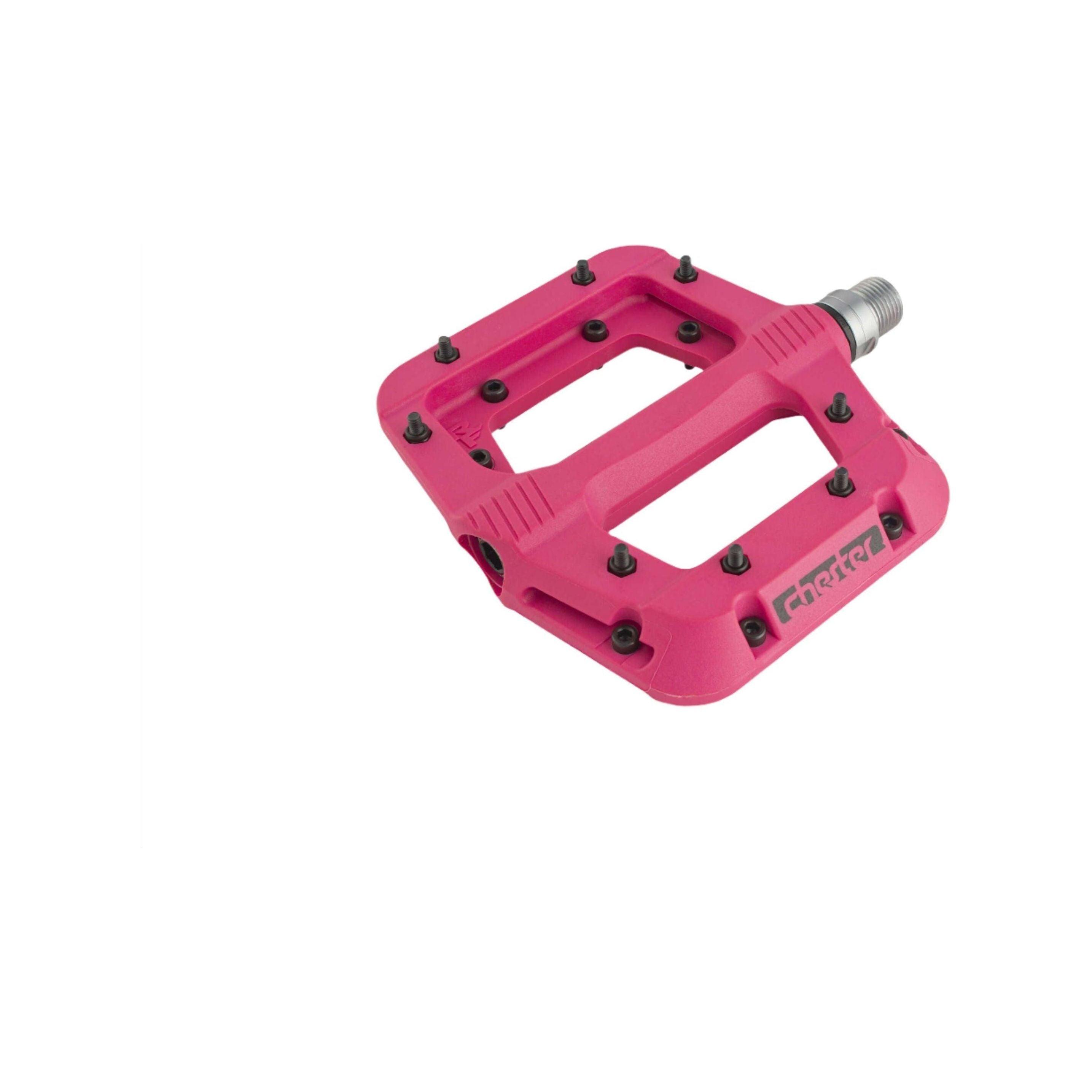 RaceFace Chester Composite Pedals - Replaceable Pins Cycling Parts - Pedal - Mountain Flat Pedal RaceFace 9/16" Magenta