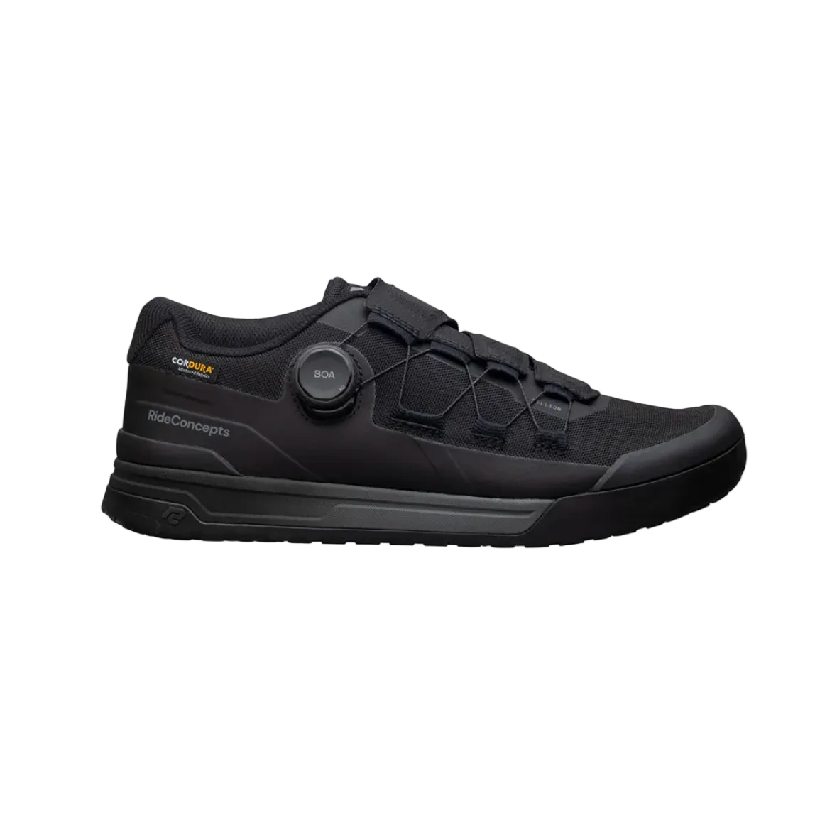 RideConcepts M Hellion Elite Clip BOA Bike Shoe Cycling Shoes - Mountain Shoes - Mens Mountain Shoes Ride Concepts Black 8