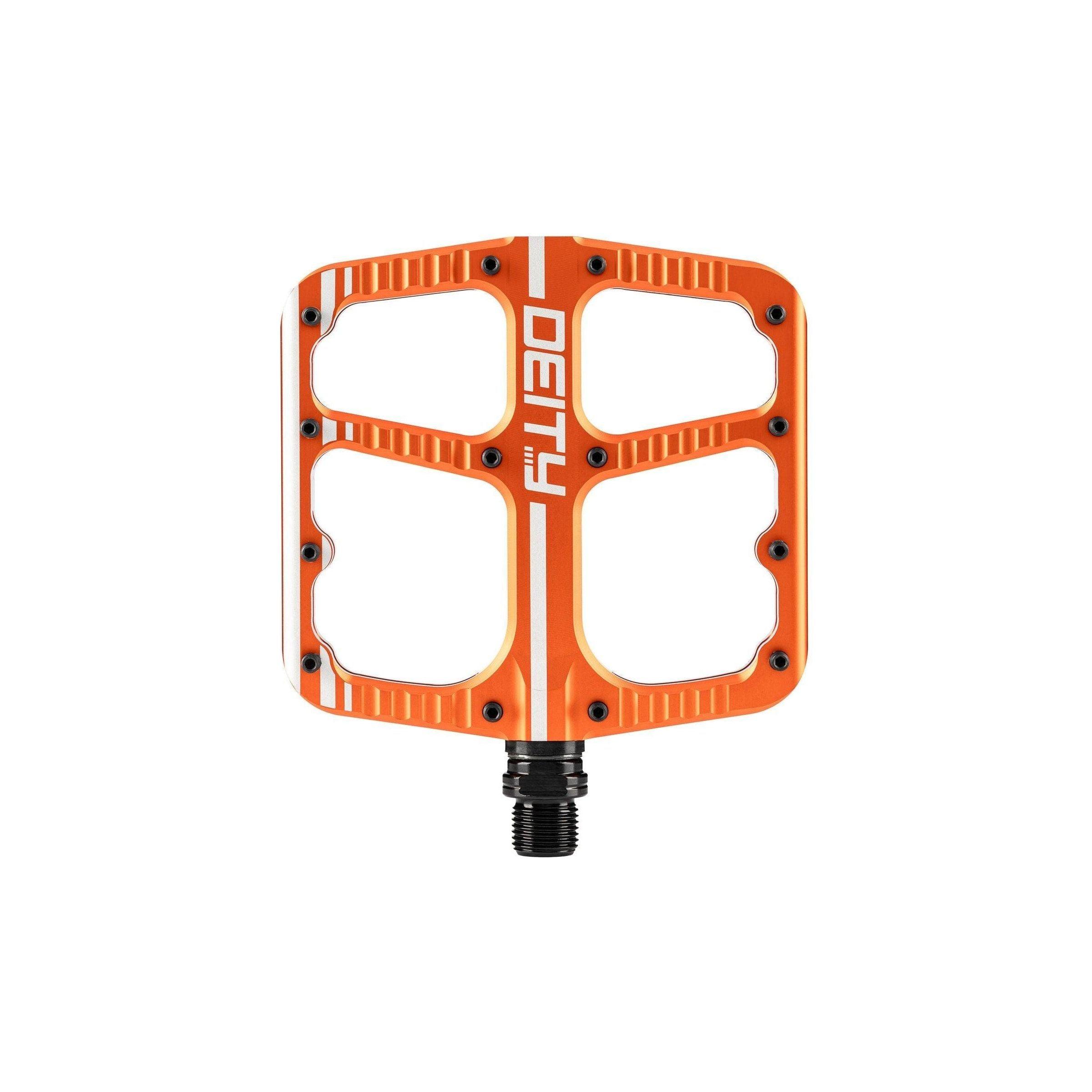 Deity Flat Trak Pedals Cycling Parts - Pedal - Mountain Flat Pedal Deity Components Orange