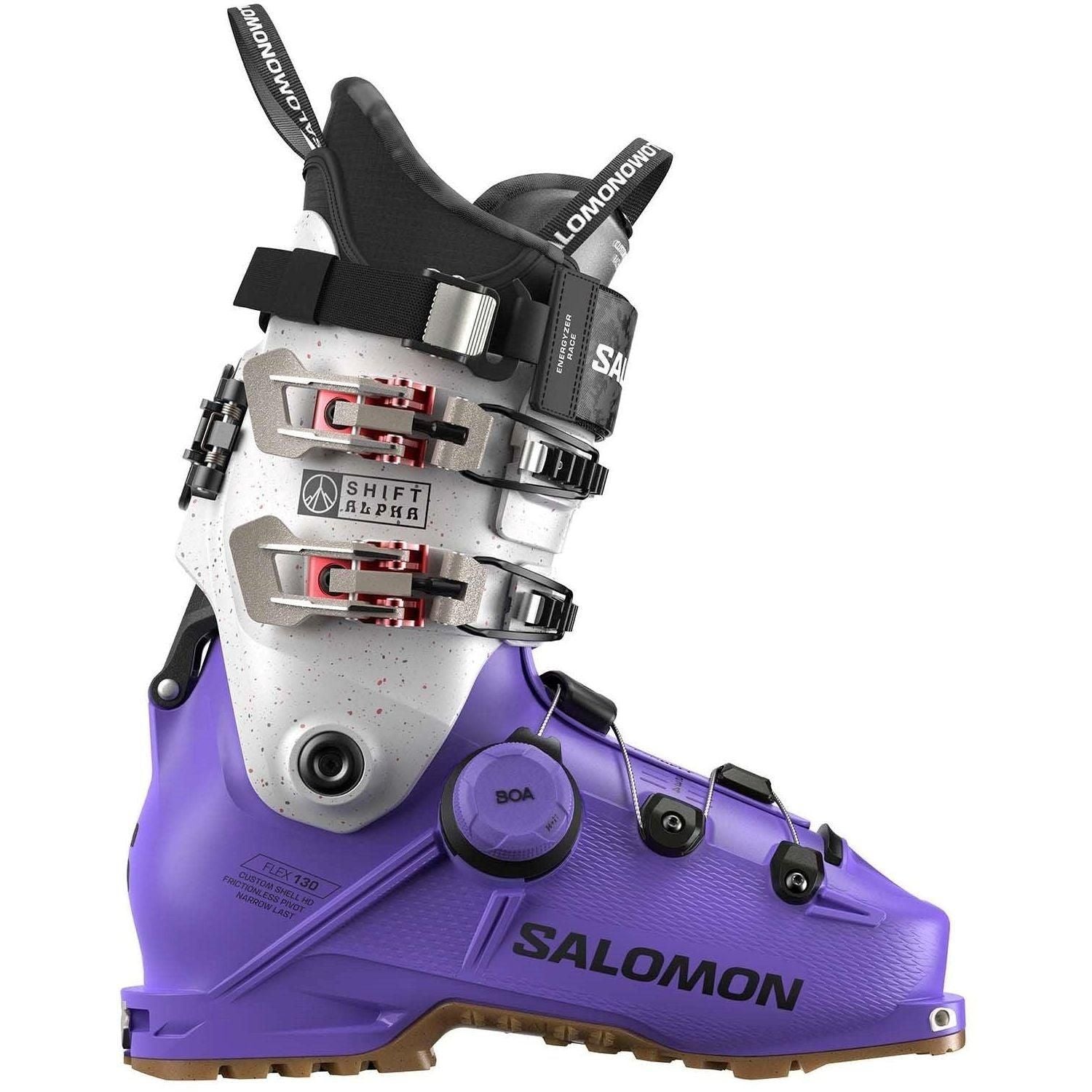 Salomon Shift Alpha BOA 130 Alpine Touring Boot Ski Boots - Touring Boots - Freeride - Mens Salomon 25.5 Ultra Violet / Black / Black