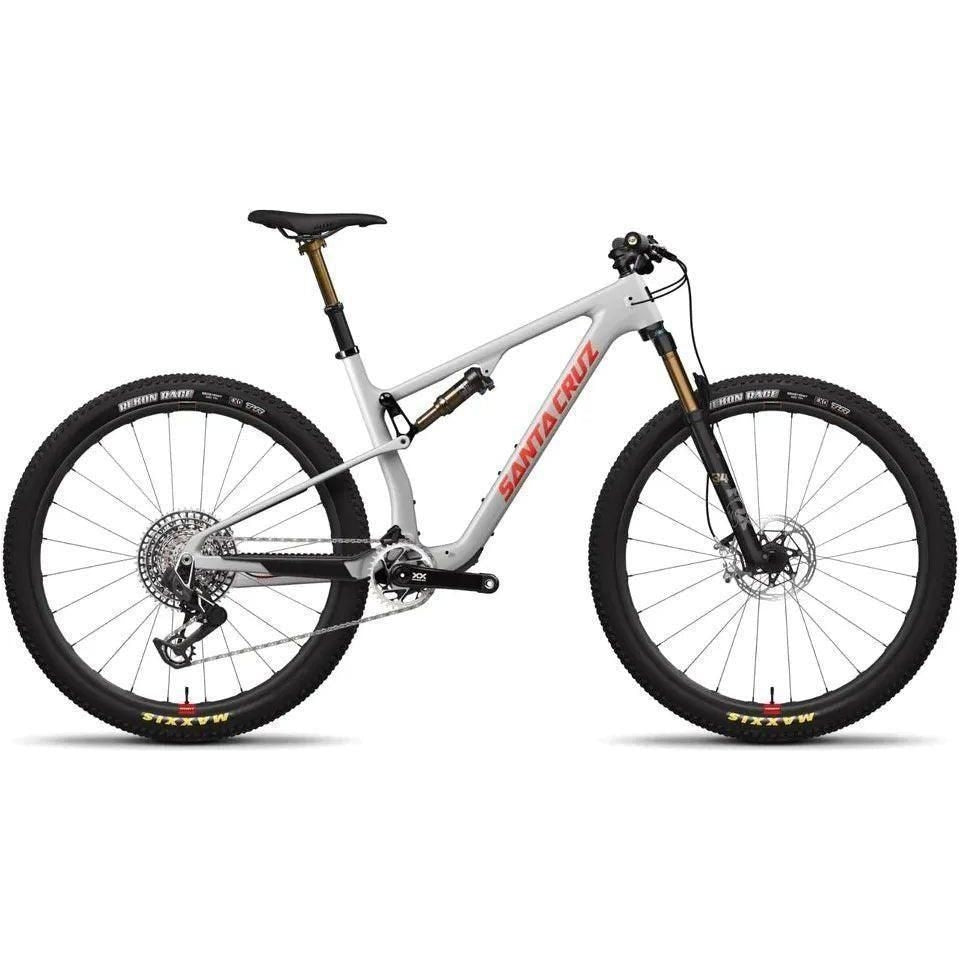 Santa Cruz Blur CC XX AXS-Kit Trail Reserve Bicycle - Mountain - XC Santa Cruz Bicycles Large Silver