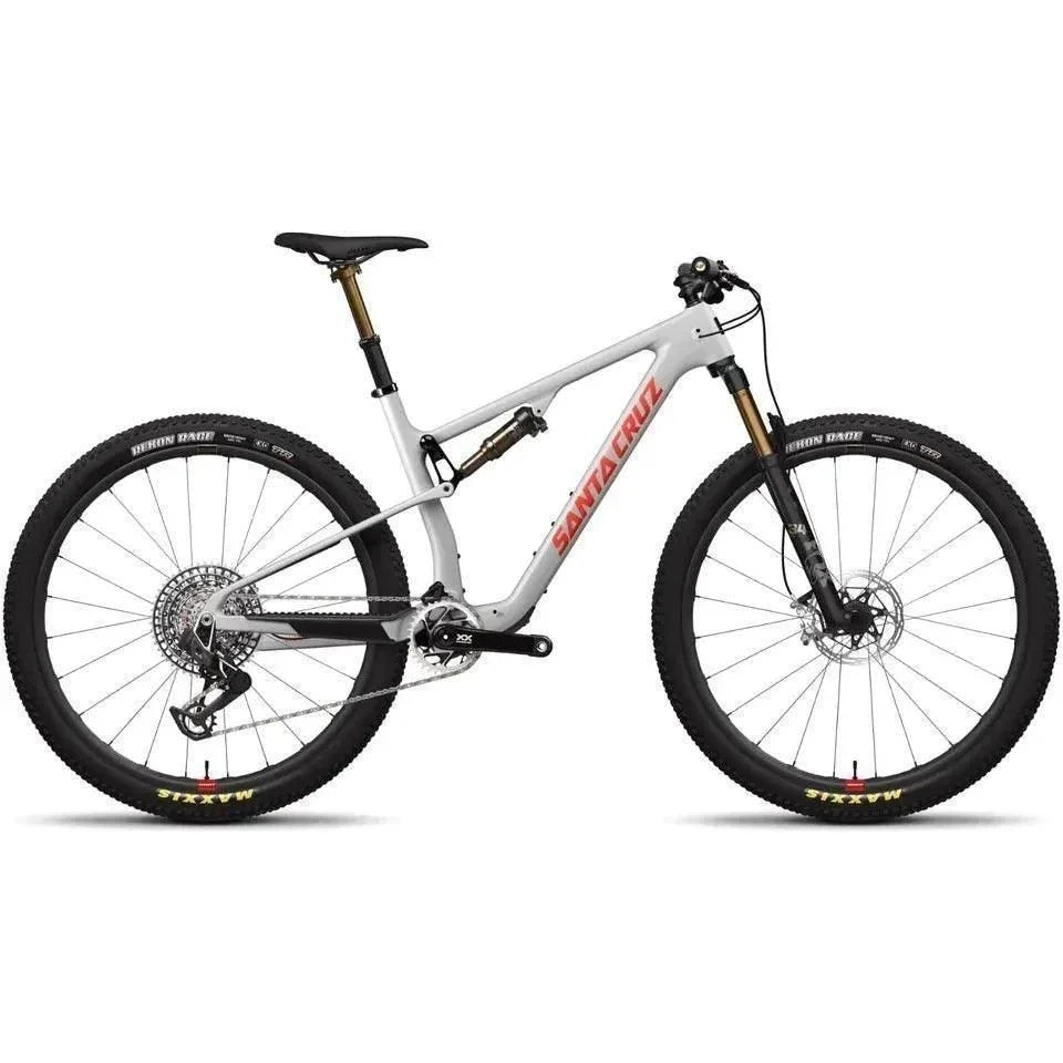 Santa Cruz Blur CC XX AXS-Kit Trail Reserve Bicycle - Mountain - XC Santa Cruz Bicycles Large Silver