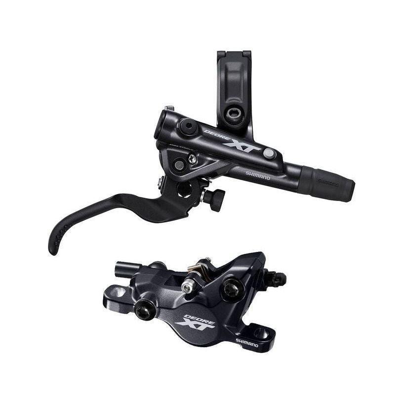 Shimano Deore XT BL-M8100/BR-M8100 Disc Brake and Lever - Rear, Hydraulic, Post Mount, 2-Piston, Black Cycling Parts - Brake - Disc Brake Shimano