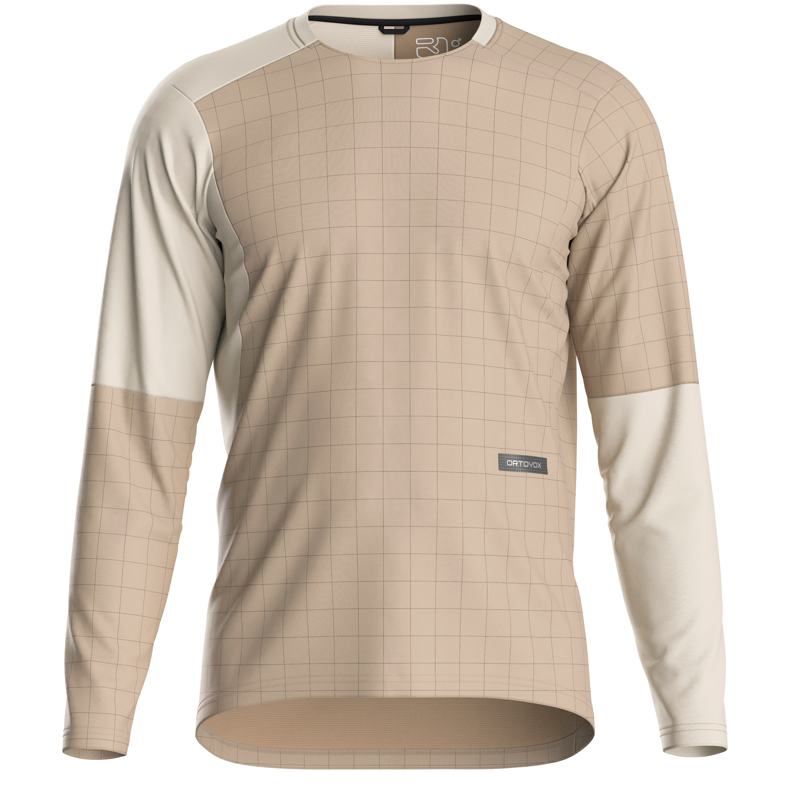 Ortovox M Sequence Trail Jersey LS Cycling Apparel - Mens - Jersey - long sleeve Ortovox Large Dark Linen