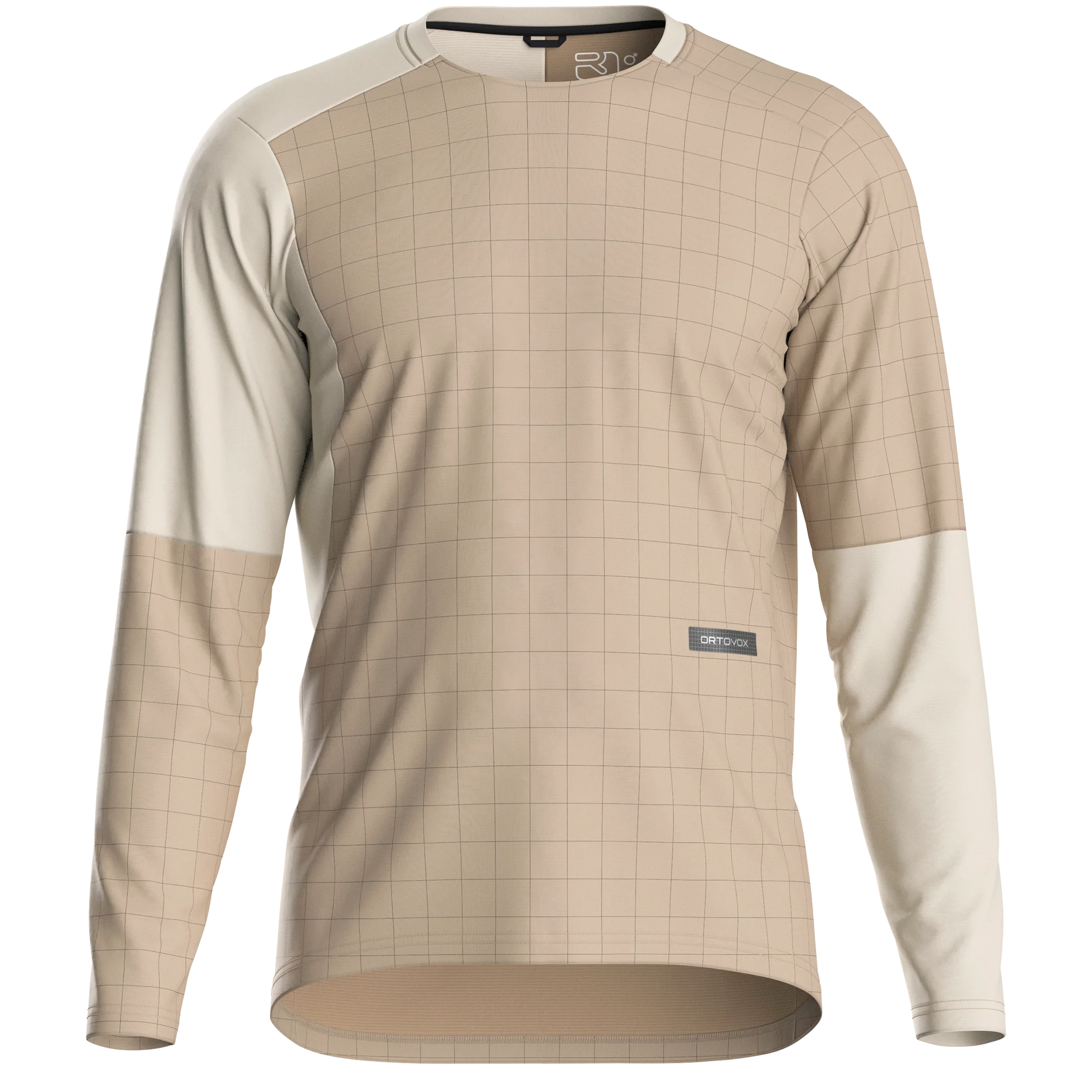 Ortovox M Sequence Trail Jersey LS Cycling Apparel - Mens - Jersey - long sleeve Ortovox Large Dark Linen