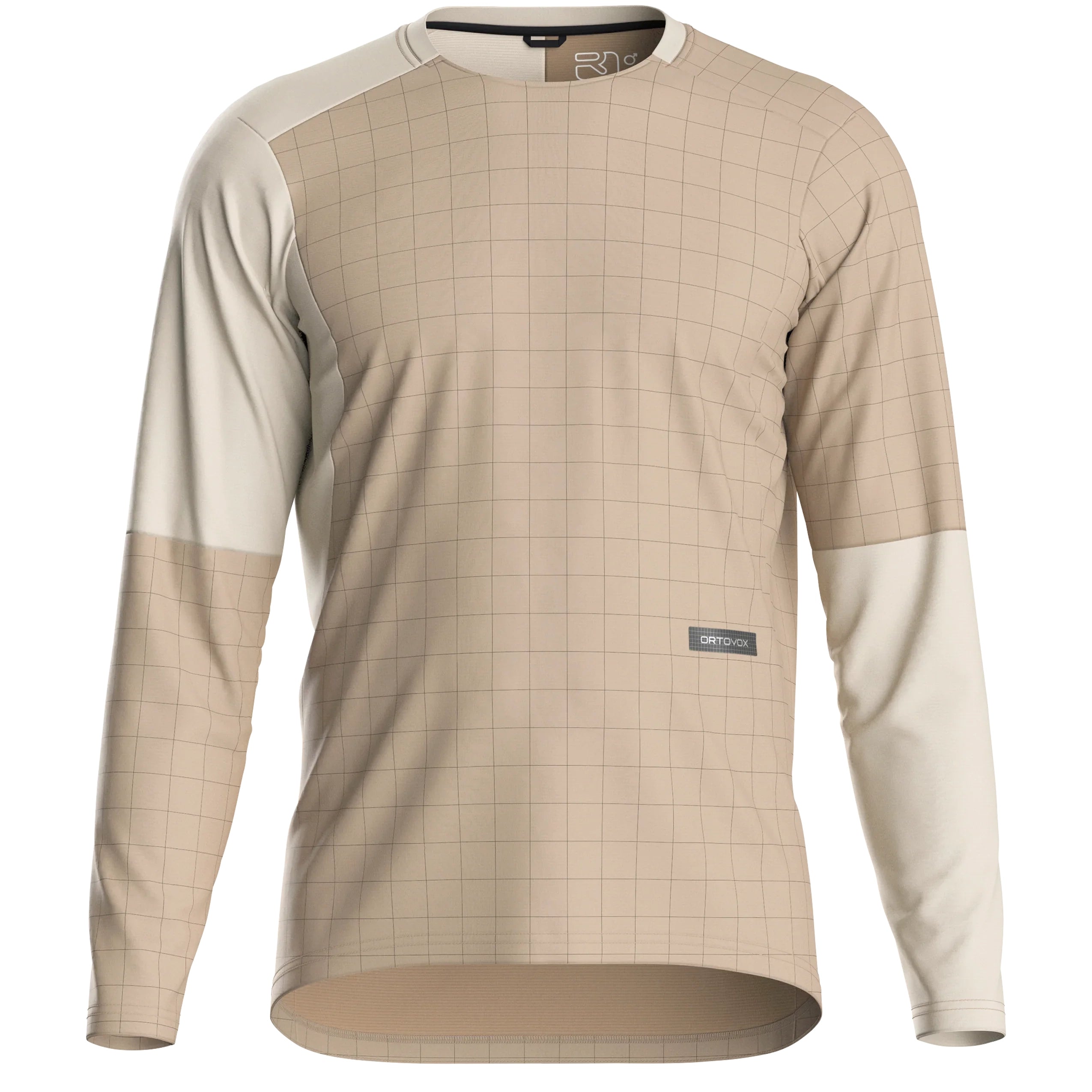 Ortovox M Sequence Trail Jersey LS Cycling Apparel - Mens - Jersey - long sleeve Ortovox Large Dark Linen