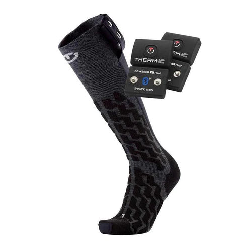 Thermic Heated Ski Socks Heat Fusion Uni + S-Pack 1400B Bundle Winter Apparel - Socks Thermic