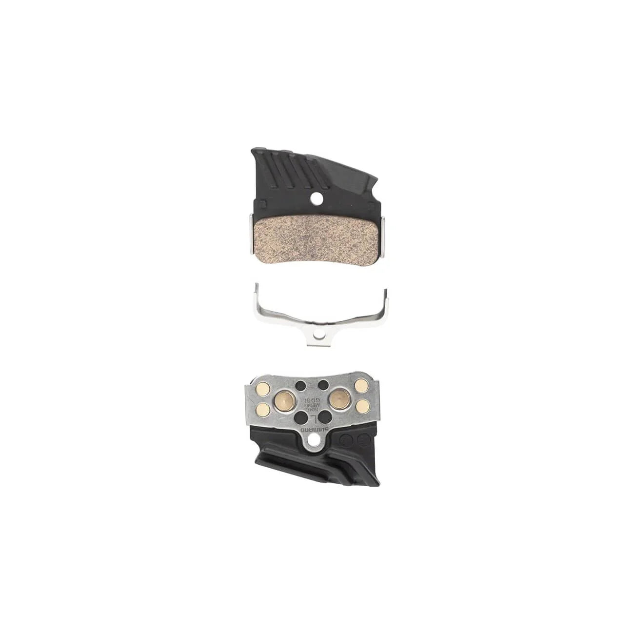 Shimano N04C-MF Disc Brake Pads and Springs - Metal Compound, Finned Alloy and Stainless Steel Back Plate, One Pair Cycling Parts - Brake - Disc Brake Pads Shimano