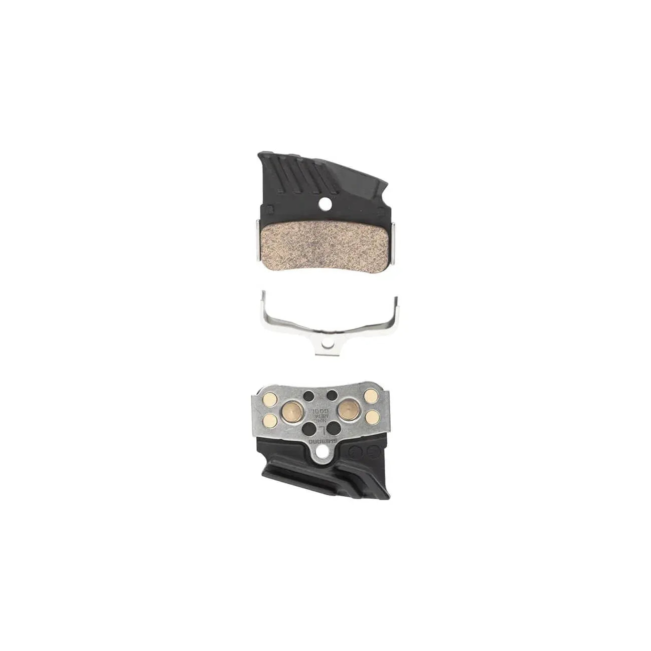 Shimano N04C-MF Disc Brake Pads and Springs - Metal Compound, Finned Alloy and Stainless Steel Back Plate, One Pair Cycling Parts - Brake - Disc Brake Pads Shimano