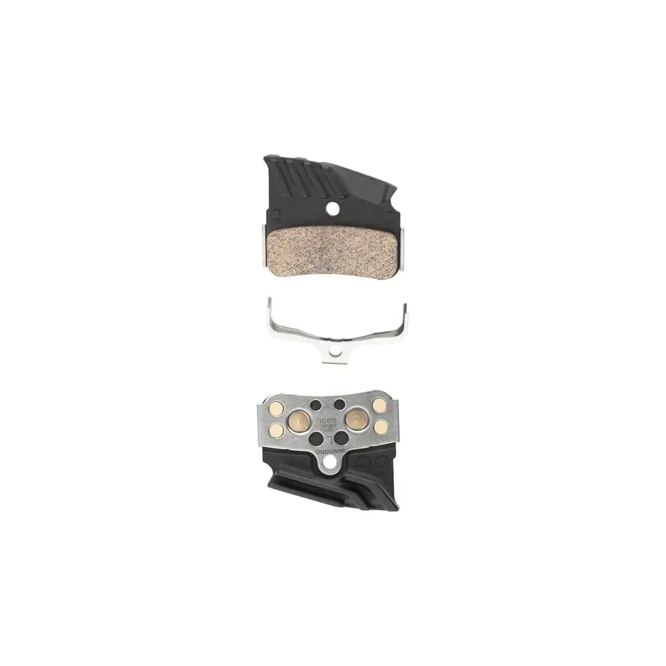 Shimano N04C-MF Disc Brake Pads and Springs - Metal Compound, Finned Alloy and Stainless Steel Back Plate, One Pair Cycling Parts - Brake - Disc Brake Pads Shimano