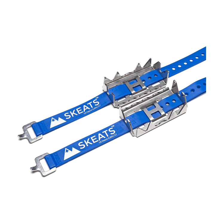 Mountain Cleats Skeats Claw Ski Bindings - Touring Binding Crampons Mountain Cleats 85mm Blue
