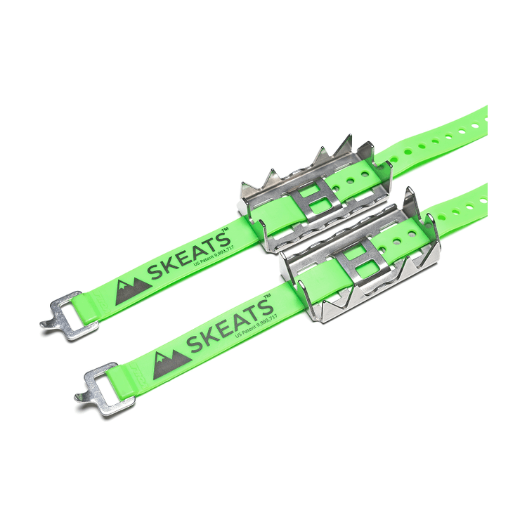 Mountain Cleats Skeats Claw Ski Bindings - Touring Binding Crampons Mountain Cleats 85mm Green