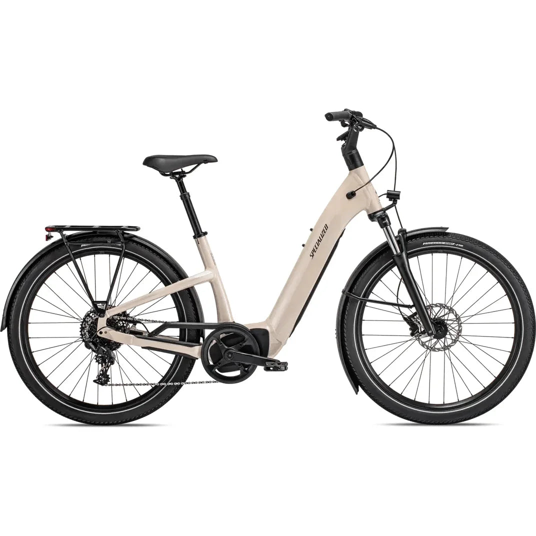 Specialized Turbo Como 4.0 Bicycle - E-Bikes - Hybrid - Step-Through Specialized Large Sand / Black Reflective