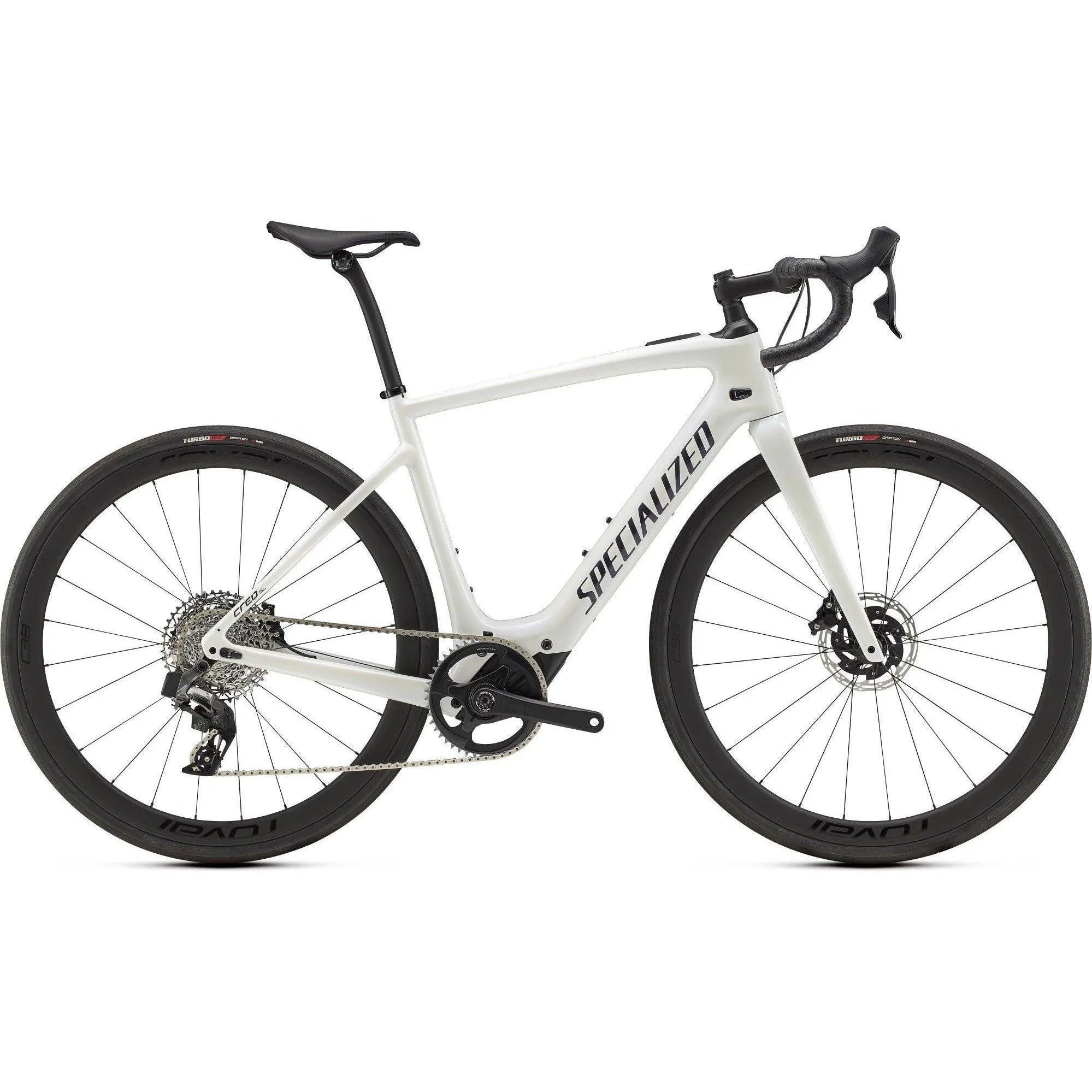 SP Turbo Creo SL Expert Bicycle - E-Bikes - Road and Gravel Specialized Medium Blue Pearl Over White/Dusty Blue Pearl