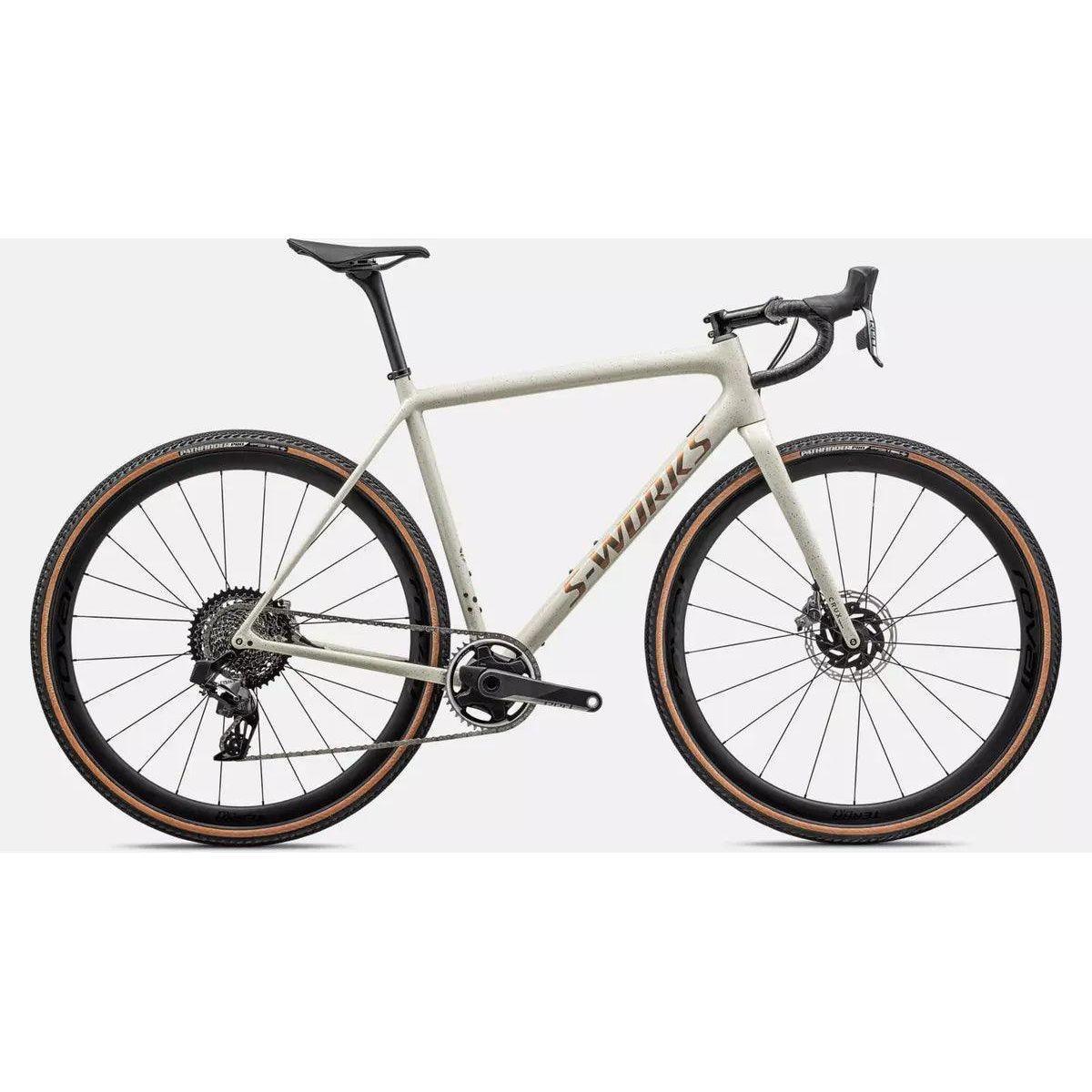 Specialized S Works Crux - Sram Red eTap Bicycle - Gravel Specialized 49 Gloss Birch Red Gold Pearl Speckle/Red Gold