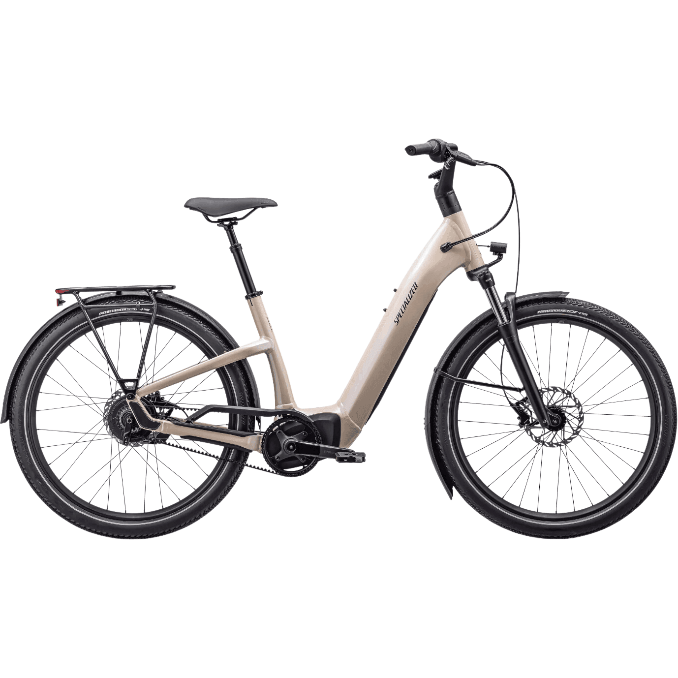 Specialized Turbo Como 4.0 IGH Bicycle - E-Bikes - Hybrid - Step-Through Specialized Sand / Black Reflective Medium